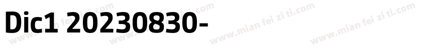Dic1 20230830字体转换